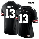 Men's NCAA Ohio State Buckeyes Rashod Berry #13 College Stitched Authentic Nike White Number Black Football Jersey EG20T85HK